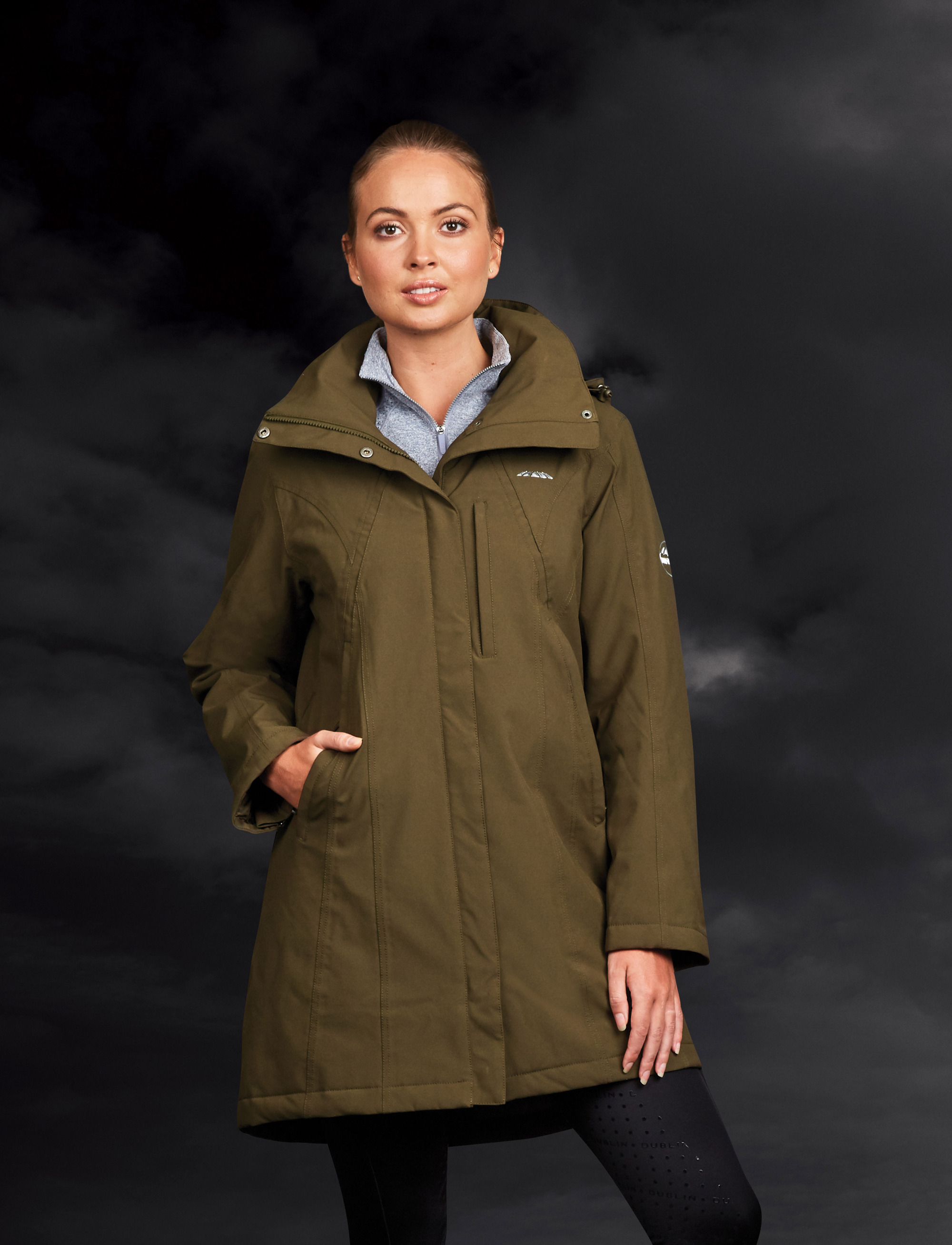 WeatherBeeta Kyla Waterproof Jacket Khaki Green